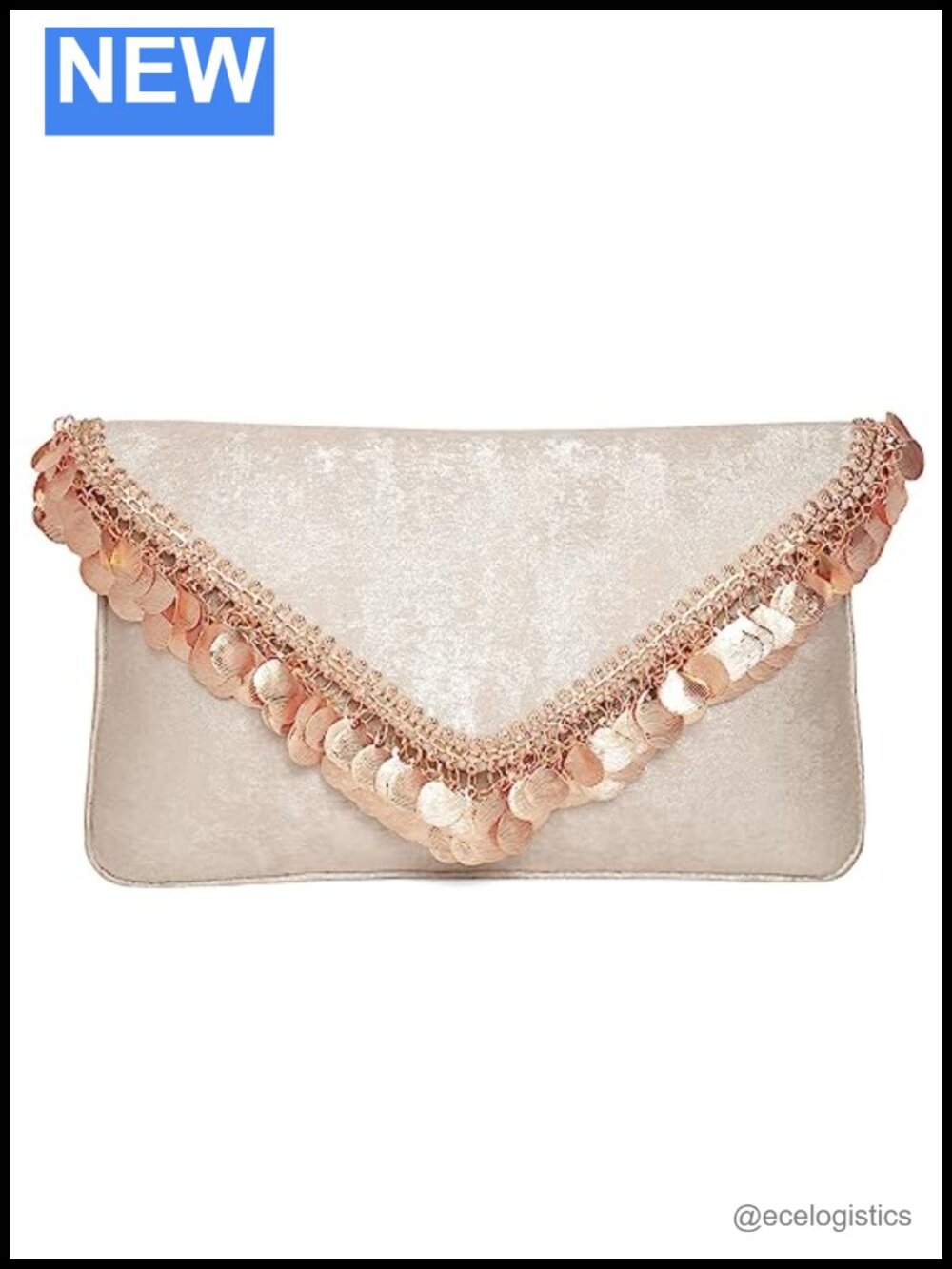 Embellished Evening Clutch Purse Handbag Chain Strap Bridal Party